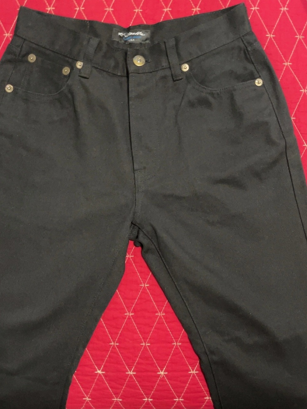 Men's Black Straight Jeans